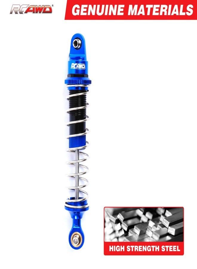 RCAWD Aluminum Shock Absorbers with Spare Springs Front Rear 6pcs for Losi 1/10 Baja Rey Hammer Rey U4 Upgrade Parts (Dark Blue) - Image 4